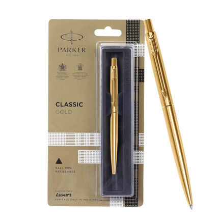 Parker Classic Gold Trim Ball Pen Ballpoint Pen for Smooth Writing